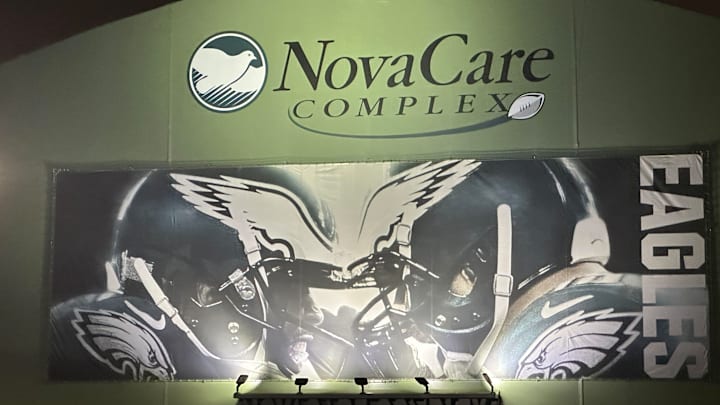 Eagles practice bubble at the NovaCare Complex.