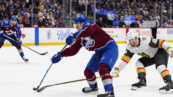 Nathan MacKinnon and the Avalanche are home favorites against the Golden Knights.