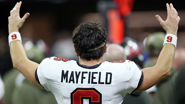 Baker Mayfield has been the clear Tampa Bay Buccaneers MVP through eight games. Baker Mayfield has been the clear Tampa Bay Buccaneers MVP through eight games.