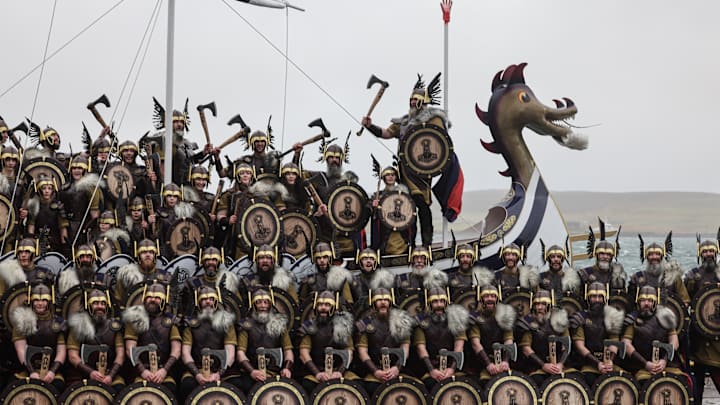 The 2025 Up Helly Aa Takes Place In The Shetland Islands
