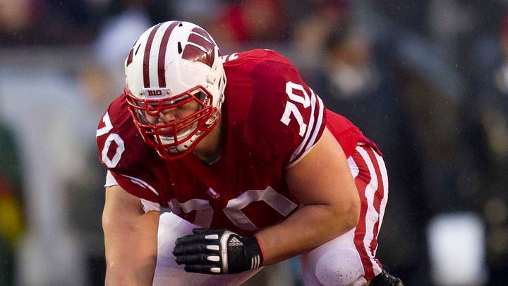 Former Wisconsin Badgers guard Kevin Zeitler is shown during a game in 2011. Former Wisconsin Badgers guard Kevin Zeitler is shown during a game in 2011.