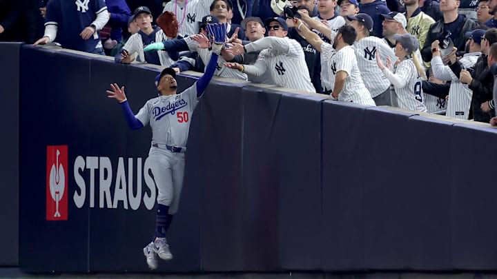 Betts had a foul ball ripped from his glove during Game 4.