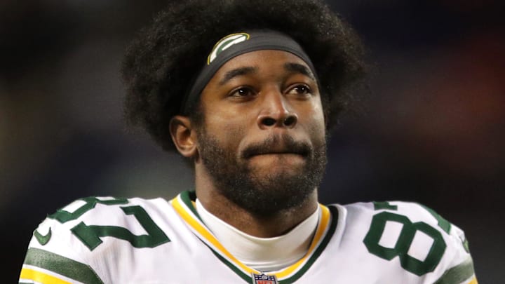 Green Bay Packers wide receiver Romeo Doubs Green Bay Packers wide receiver Romeo Doubs