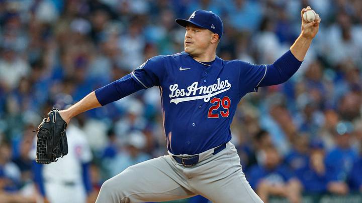 Aug 4, 2026; Chicago, Illinois, USA; Los Angeles Dodgers starting pitcher Tarik Skubal (29) delivers a pitch against the Chicago Cubs during the first inning at Wrigley Field. Mandatory Credit: Kamil Krzaczynski-Imagn Images Aug 4, 2026; Chicago, Illinois, USA; Los Angeles Dodgers starting pitcher Tarik Skubal (29) delivers a pitch against the Chicago Cubs during the first inning at Wrigley Field. Mandatory Credit: Kamil Krzaczynski-Imagn Images