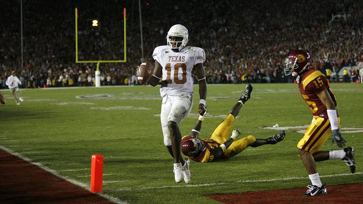 Vince Young, NCAA Football - The Rose Bowl Game Presented by Citi - USC vs Texas Vince Young, NCAA Football - The Rose Bowl Game Presented by Citi - USC vs Texas