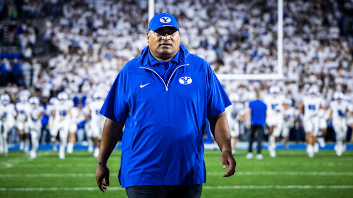 BYU head coach Kalani Sitake