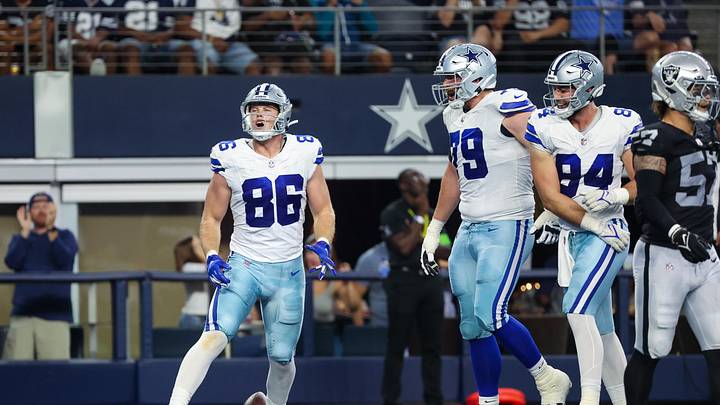 Dallas Cowboys tight end Luke Schoonmaker.