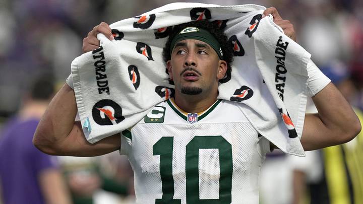 Green Bay Packers quarterback Jordan Love (10) walks off the field after their game Sunday, Sept. 13, 2026 at U.S. Bank Stadium in Minneapolis, Minnesota. Green Bay Packers quarterback Jordan Love (10) walks off the field after their game Sunday, Sept. 13, 2026 at U.S. Bank Stadium in Minneapolis, Minnesota.
