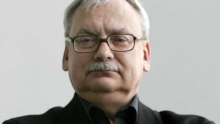 Polish writer Andrzej Sapkowski poses on