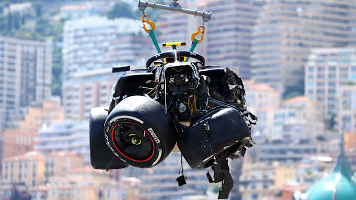 Sergio Perez's RB20 After Monaco GP Crash Sergio Perez's RB20 After Monaco GP Crash