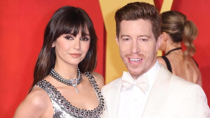 March 10: 2024: Nina Dobrev and Shaun White attend the 2024 Vanity Fair Oscar Party.