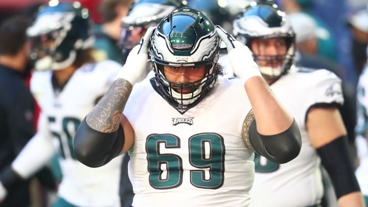 Matt Pryor OL Philadelphia Eagles. Mandatory Credit: Mark J. Rebilas-Imagn Images