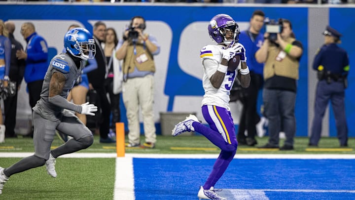 Bet on Jordan Addison to catch a deep ball vs. Lions in Week 18