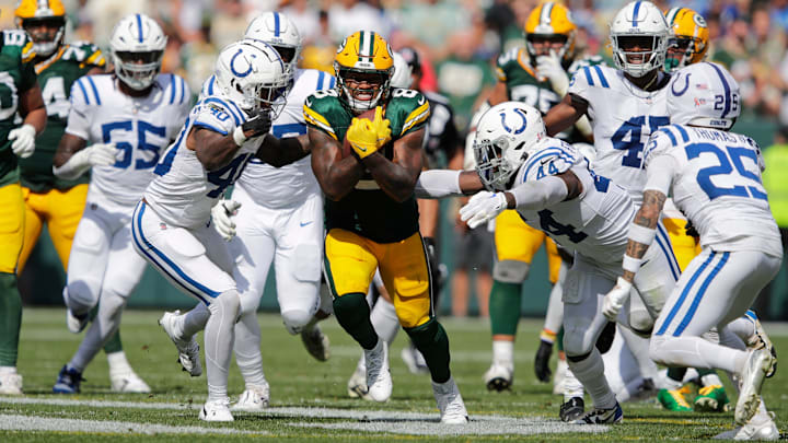 Green Bay Packers running back Josh Jacobs was the driving force behind the offense last season.