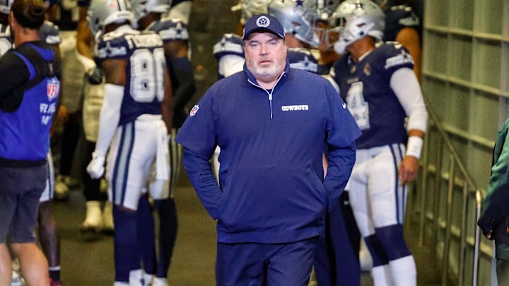 Dallas Cowboys Head Coach McCarthy comes out of the tunnel prior to the game against the Detroit Lions. Dallas Cowboys Head Coach McCarthy comes out of the tunnel prior to the game against the Detroit Lions.