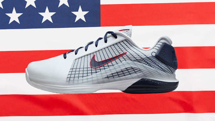 The Nike Vapor 12 Hypersmash in the "USA" colorway.