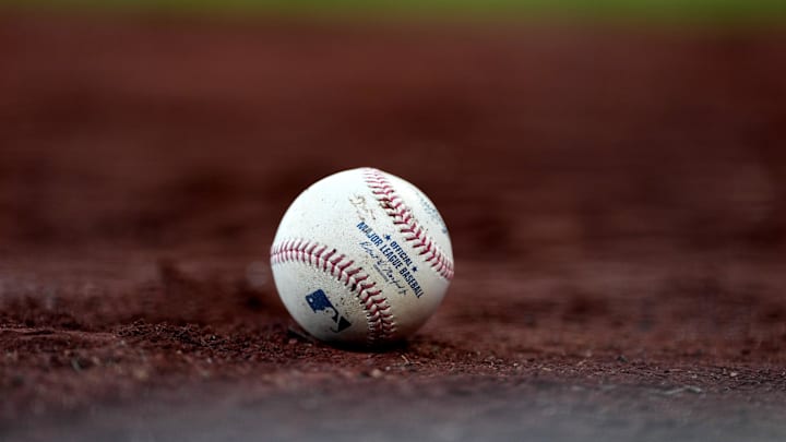 Mar 25, 2026; San Francisco, California, USA; A closeup of a baseball during a break in the action between the San Francisco Giants and the New York Yankees in the sixth inning at Oracle Park. Mandatory Credit: Cary Edmondson-Imagn Images Mar 25, 2026; San Francisco, California, USA; A closeup of a baseball during a break in the action between the San Francisco Giants and the New York Yankees in the sixth inning at Oracle Park. Mandatory Credit: Cary Edmondson-Imagn Images