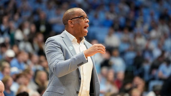 UNC basketball head coach Hubert Davis UNC basketball head coach Hubert Davis