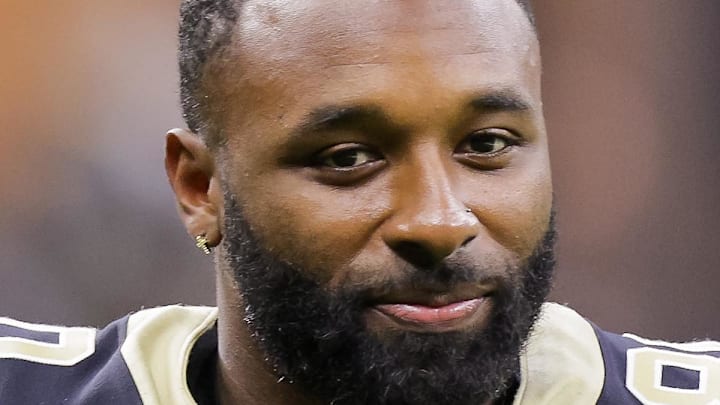 Aug 26, 2022; New Orleans, Louisiana, USA; New Orleans Saints wide receiver Jarvis Landry (80) walks