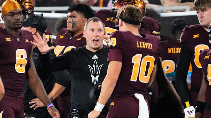 Arizona State Sun Devils head coach Kenny Dillingham is hoping to have redshirt freshman quarterback Sam Leavitt back this week for their goad game at Oklahoma State.