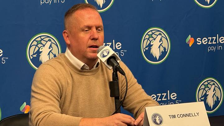 Timberwolves President of Basketball Operations Tim Connelly at 2026 Media Day