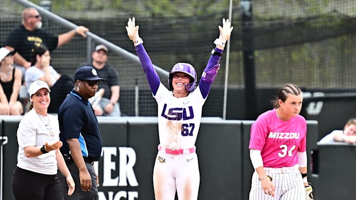 LSU infielder Kylee Edwards became the first Tiger to hit for the cycle in program history.