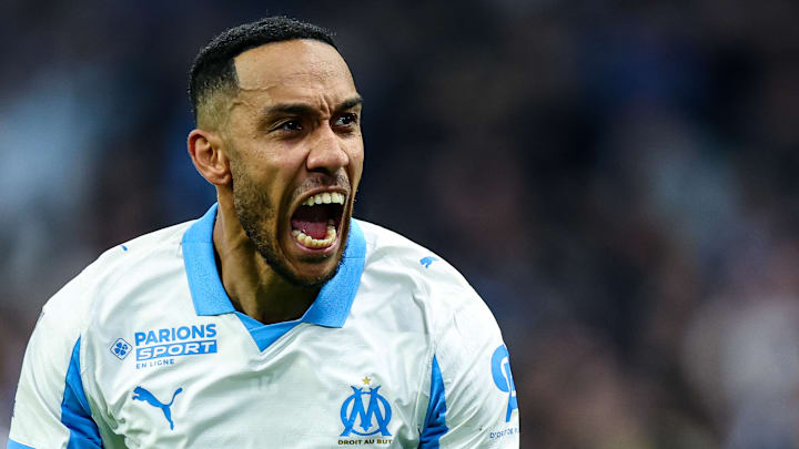 Pierre-Emerick Aubameyang avec l'OM