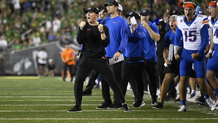 Boise State Broncos head coach Spencer Danielson.