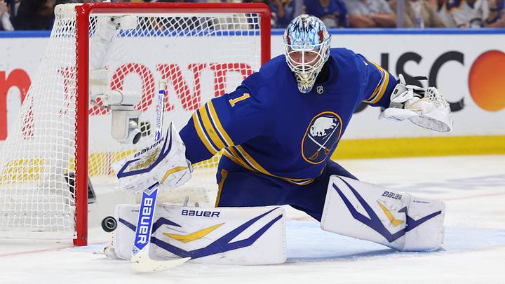 Buffalo Sabres goaltender Ukko-Pekka Luukkonen