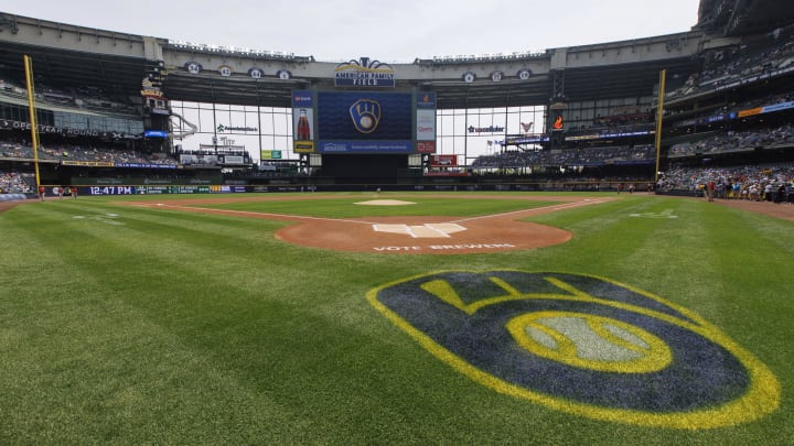 Jun 18, 2023; Milwaukee, Wisconsin, USA; General view of American Family Field prior to the game between the Pittsburgh Pirates and Milwaukee Brewers. Mandatory Credit: Jeff Hanisch-USA TODAY Sports Jun 18, 2023; Milwaukee, Wisconsin, USA; General view of American Family Field prior to the game between the Pittsburgh Pirates and Milwaukee Brewers. Mandatory Credit: Jeff Hanisch-USA TODAY Sports