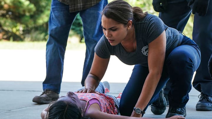 CHICAGO FIRE -- "It Wasn't Enough" Episode 601 -- Pictured: (l-r) Vanessa Lynch as Little Girl,