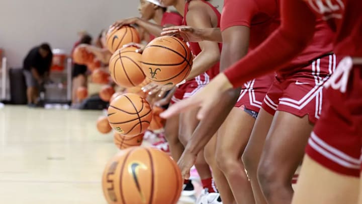 Alabama women's basketball team practice