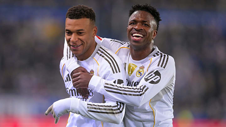 Kylian Mbappé (left) returned from injury with a bang.