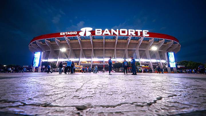El Estadio Azteca/Banorte, durante un partido del Cruz Azul