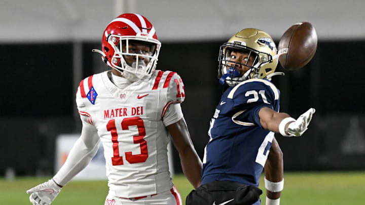 Mater Dei and St. John Bosco compete in the CIF Southern Section Division 1 championship in 2023.