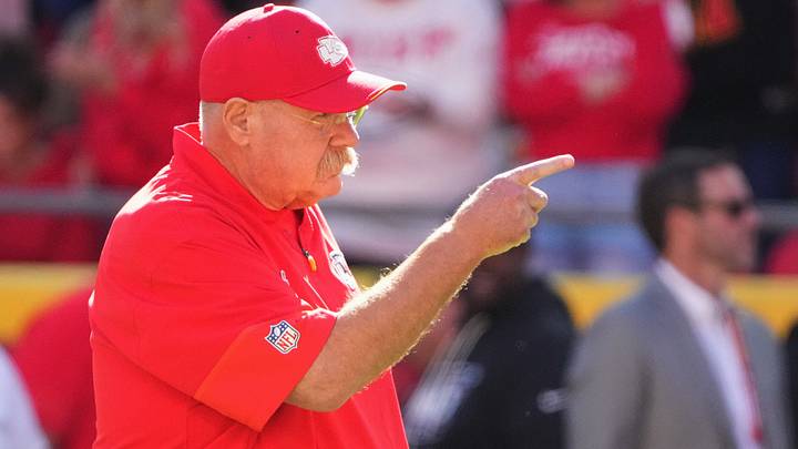 Oct 18, 2026; Kansas City, Missouri, USA; Kansas City Chiefs head coach Andy Reid looks on before the game against the Los Angeles Chargers at GEHA Field at Arrowhead Stadium. Mandatory Credit: Denny Medley-Imagn Images Oct 18, 2026; Kansas City, Missouri, USA; Kansas City Chiefs head coach Andy Reid looks on before the game against the Los Angeles Chargers at GEHA Field at Arrowhead Stadium. Mandatory Credit: Denny Medley-Imagn Images