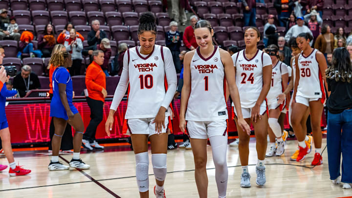 Carys Baker and Carleigh Wenzel pregame