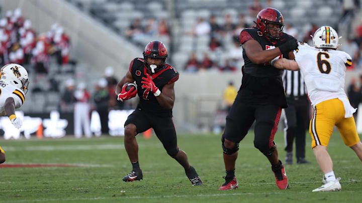 San Diego State Aztecs running back Lucky Sutton (7).