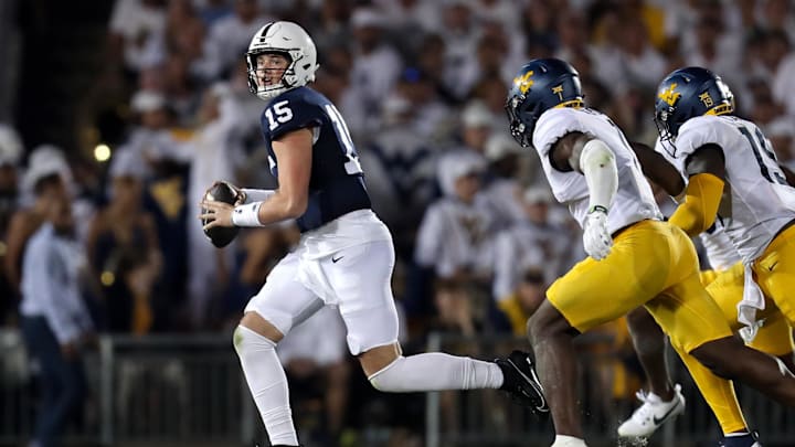 Penn State Nittany Lions quarterback Drew Allar (15)