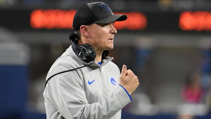 Boise State Broncos head coach Spencer Danielson. Boise State Broncos head coach Spencer Danielson.