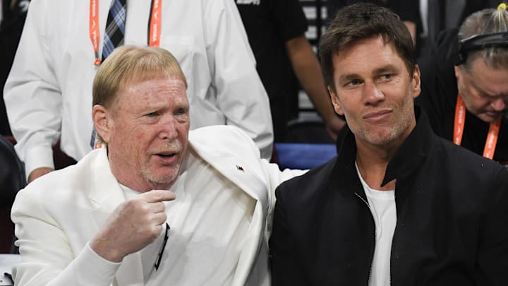 Brady was approved as a partial owner of the Las Vegas Raiders, joining Mark Davis. Brady was approved as a partial owner of the Las Vegas Raiders, joining Mark Davis.