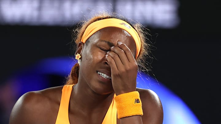 Coco Gauff is frustrated at the Australian Open