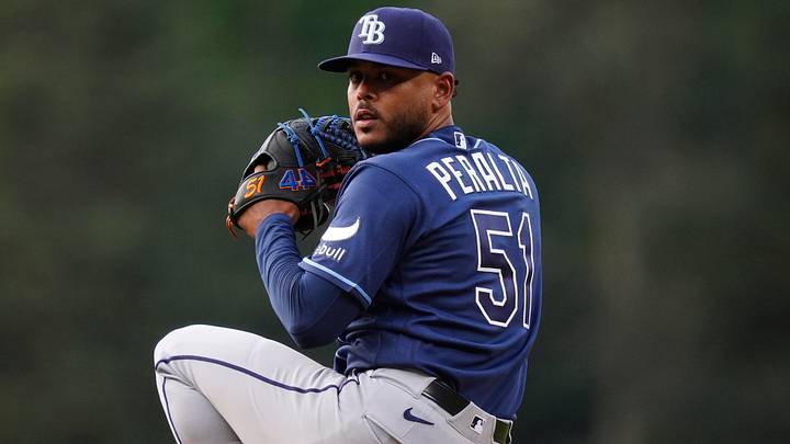 Aug 4, 2026; Denver, Colorado, USA; Tampa Bay Rays starting pitcher Freddy Peralta (51) delivers a pitch in the first inning against the Colorado Rockies at Coors Field. Mandatory Credit: Ron Chenoy-Imagn Images Aug 4, 2026; Denver, Colorado, USA; Tampa Bay Rays starting pitcher Freddy Peralta (51) delivers a pitch in the first inning against the Colorado Rockies at Coors Field. Mandatory Credit: Ron Chenoy-Imagn Images