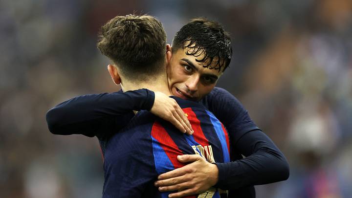 Pedri y Gavi con el FC Barcelona