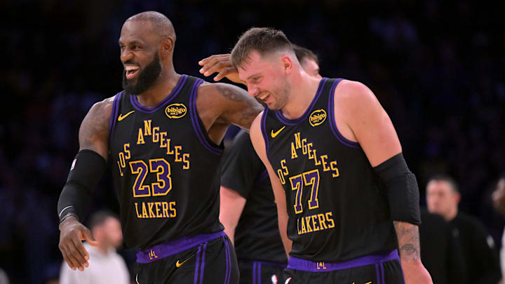 Los Angeles Lakers forward LeBron James and guard Luka Doncic could get some help as the NBA trade deadline approaches. Los Angeles Lakers forward LeBron James and guard Luka Doncic could get some help as the NBA trade deadline approaches.