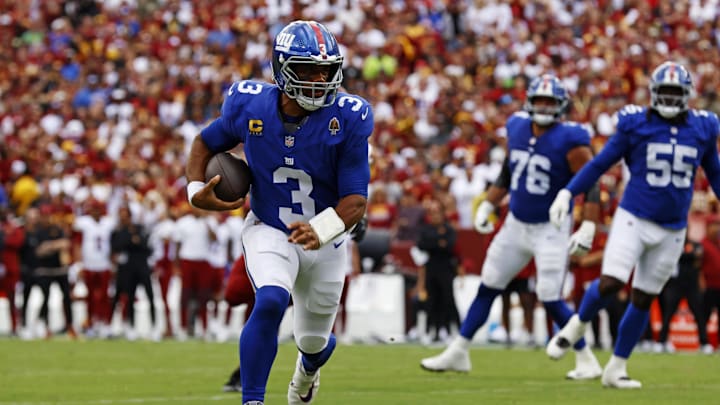 New York Giants quarterback Russell Wilson is already facing calls for his job after an uneven performance in Week 1.