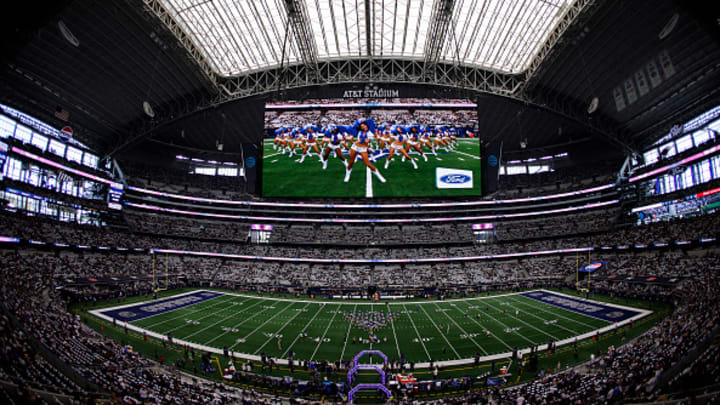 A general view of the Dallas Cowboys' AT&T Stadium.