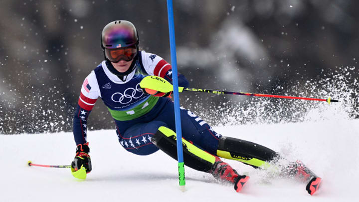 Mikaela Shiffrin came up just short in the women’s team combined event.