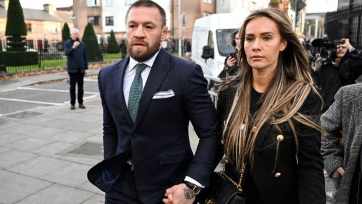 Conor McGregor, with his partner Dee Devlin leave the court on 22 November 2024 in Dublin. The guilty verdict against McGregor has shaken his career, business, and public image