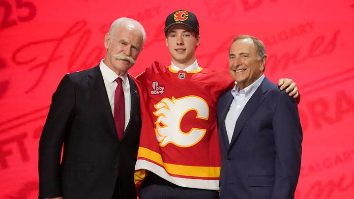 Cullen Potter of the Calgary Flames